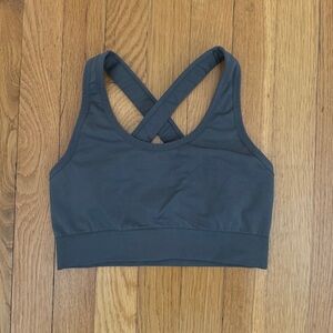 Women's Cross-Back Sports Bra - Gray